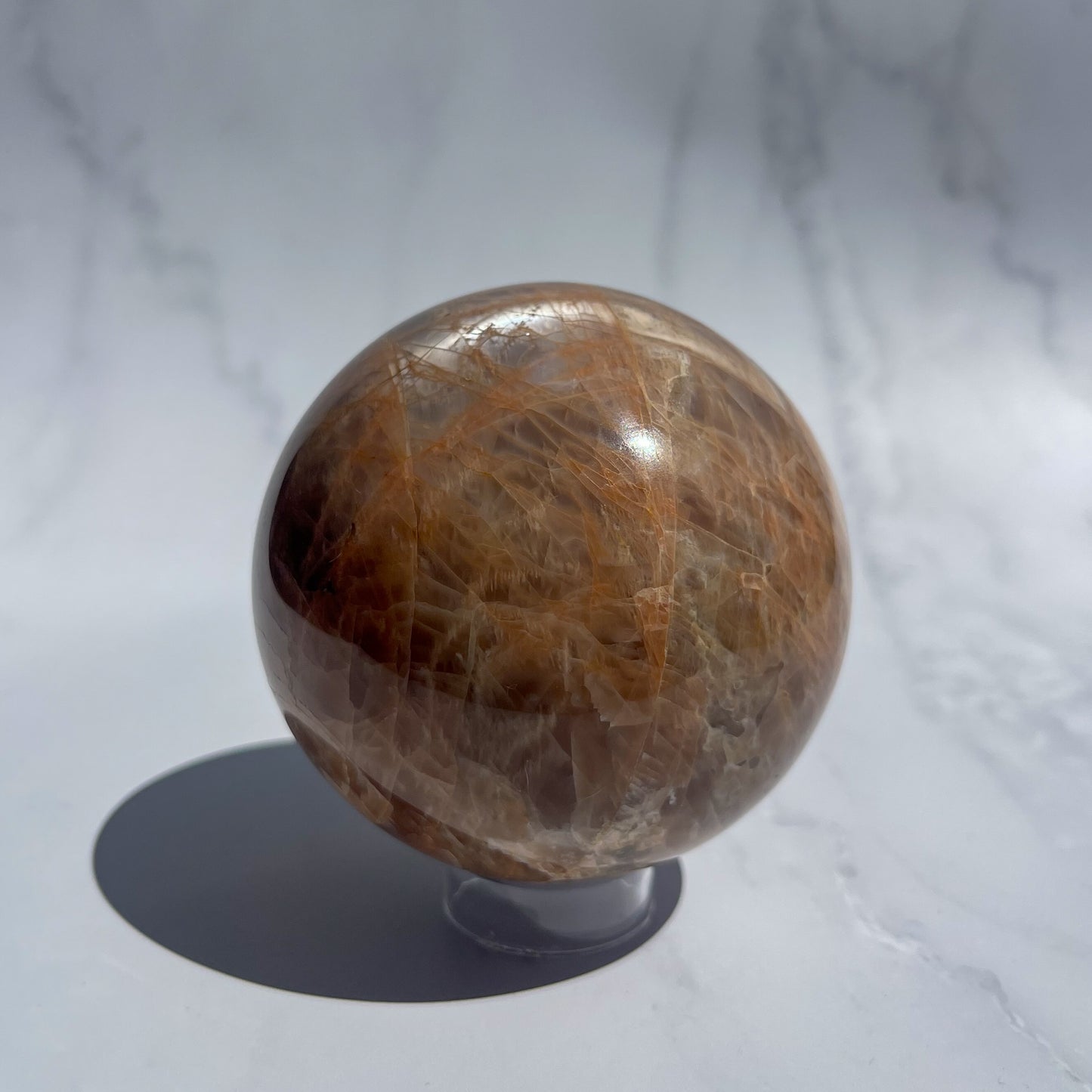 Peach Moonstone Sphere 03