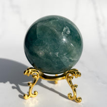 Load image into Gallery viewer, Green Fluorite Sphere - Dark