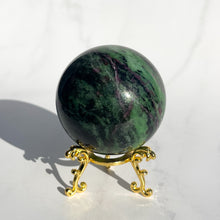 Load image into Gallery viewer, Ruby Zoisite Sphere