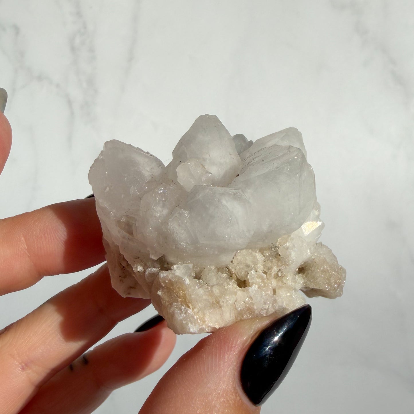 Moroccan White Quartz Cluster 01