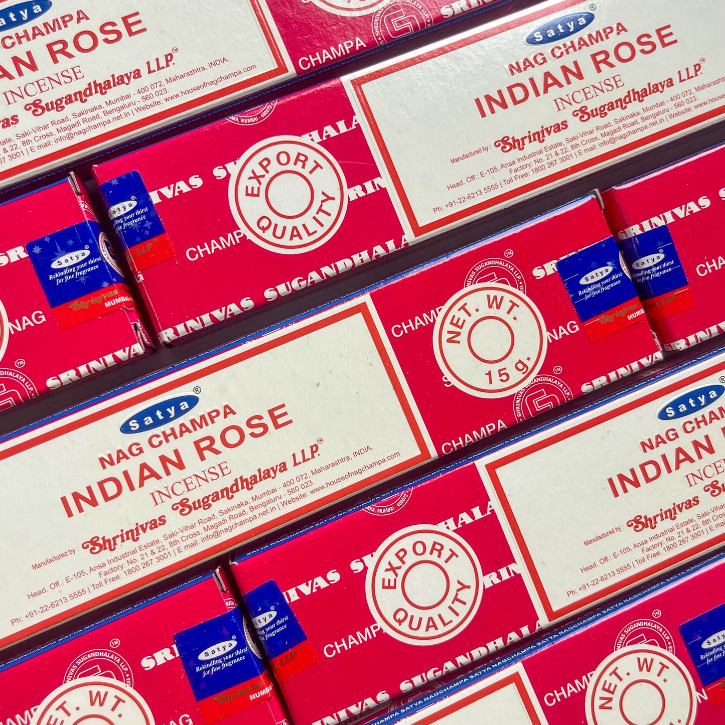 INDIAN ROSE Satya Incense