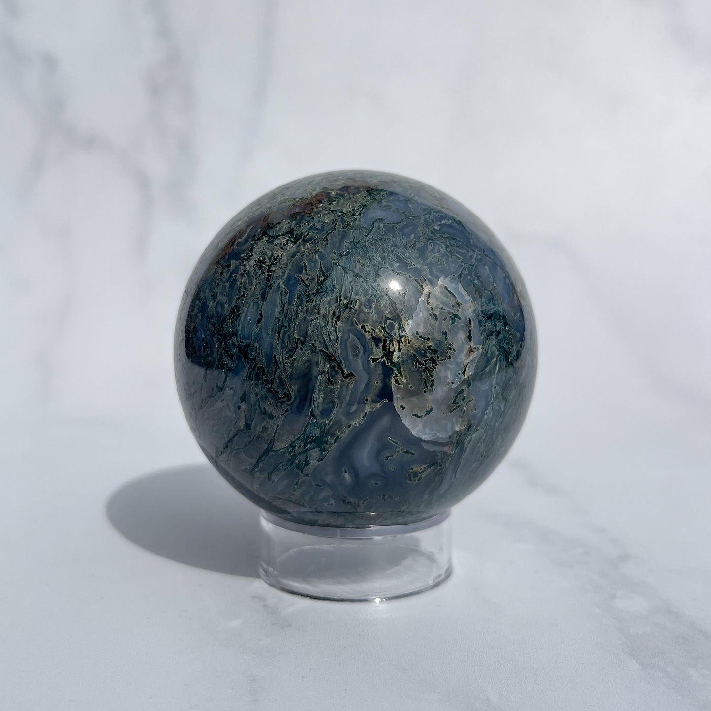 Moss Agate Sphere 05