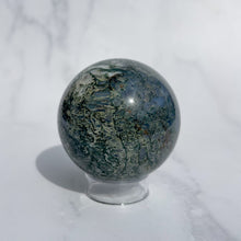 Load image into Gallery viewer, Moss Agate Sphere 05