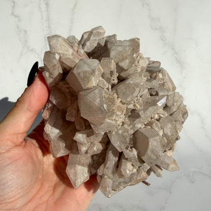 Self Healing Candle Quartz Cluster on Stand