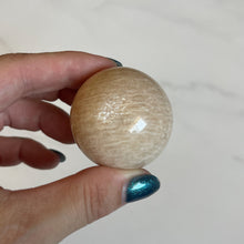 Load image into Gallery viewer, Peach Moonstone Sphere Small
