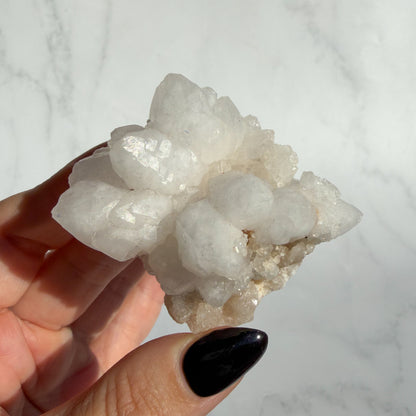 Moroccan White Quartz Cluster 01