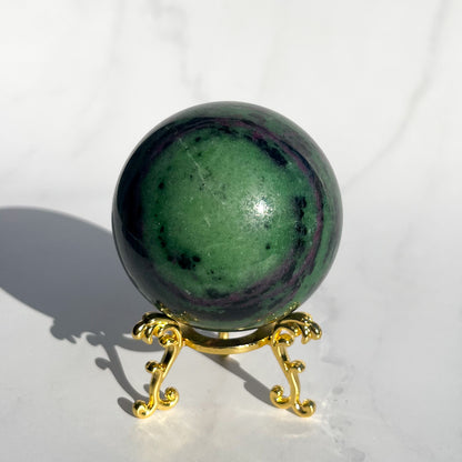 Ruby Zoisite Sphere