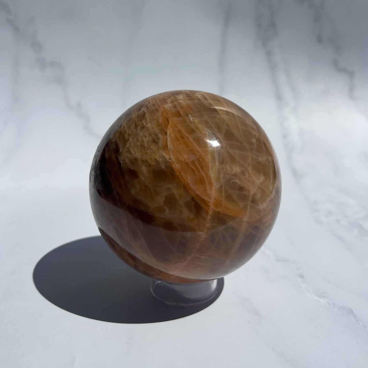 Peach Moonstone Sphere 03