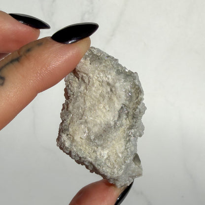 Botryoidal Chalcedony covered Danburite Cluster 01