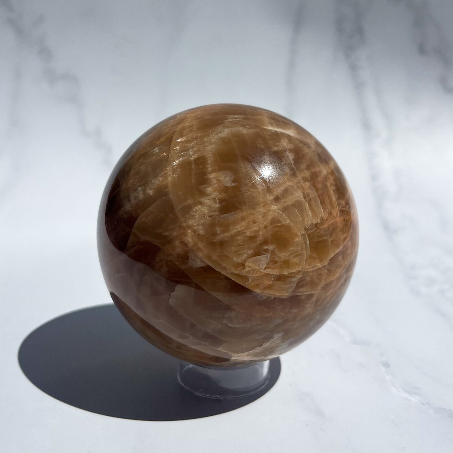 Peach Moonstone Sphere 03