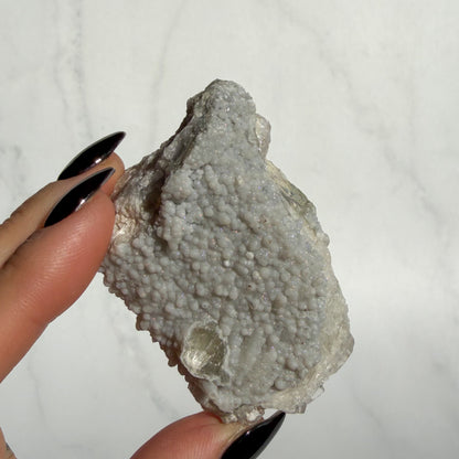 Botryoidal Chalcedony covered Danburite Cluster 01
