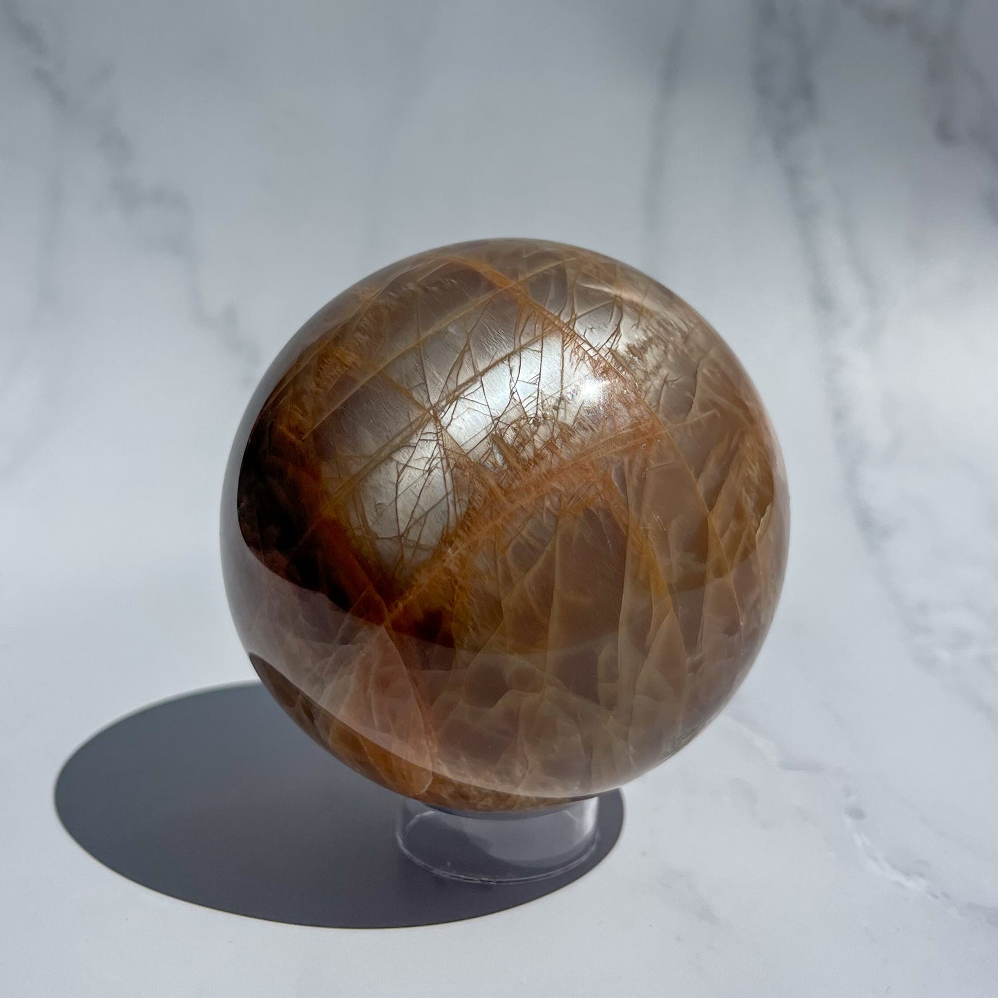 Peach Moonstone Sphere 03