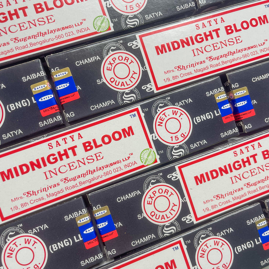 MIDNIGHT BLOOM Satya Incense