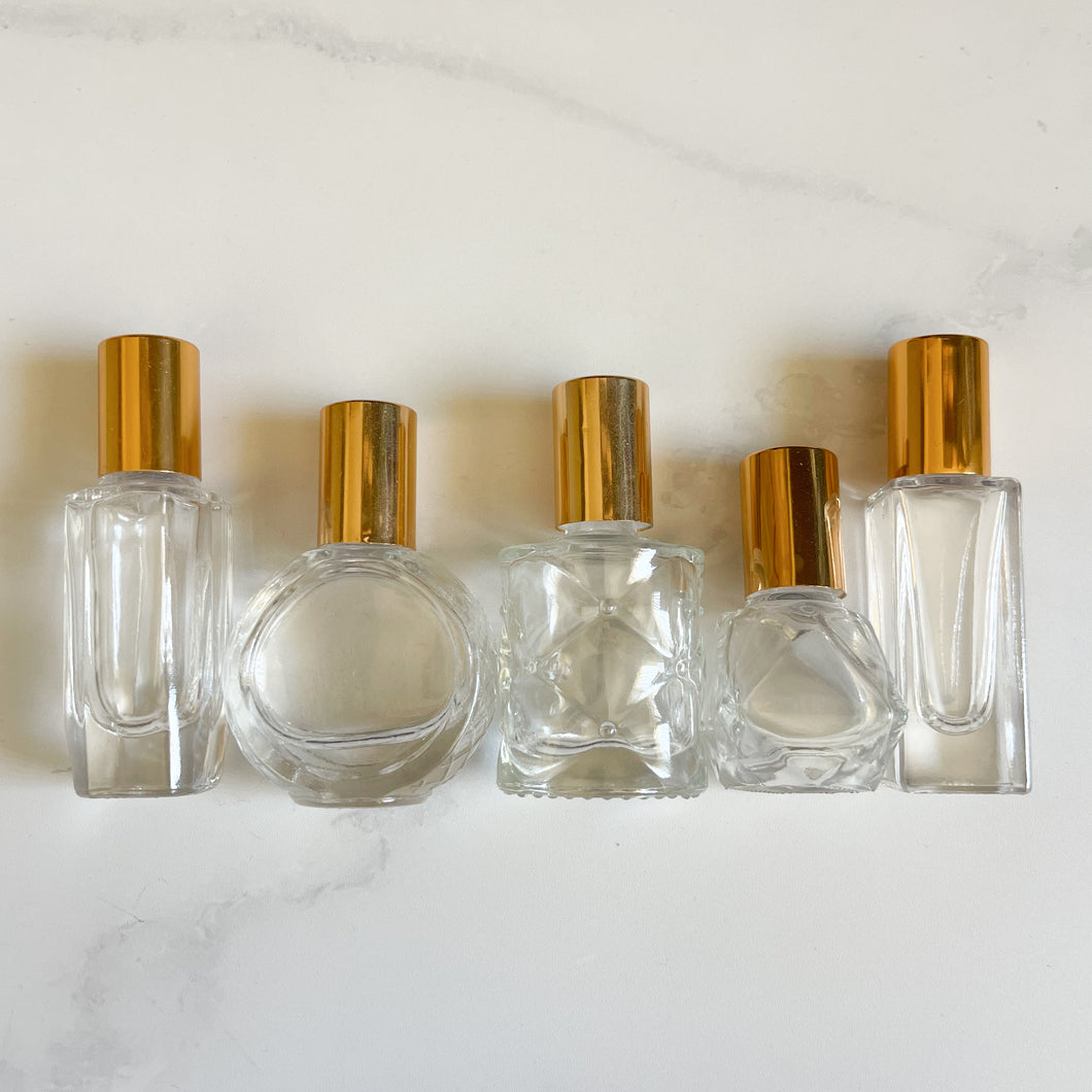 5x Gold lid roller bottle singles