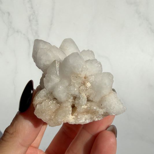 Moroccan White Quartz Cluster 01
