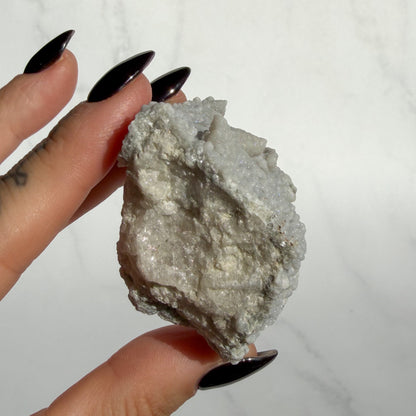 Botryoidal Chalcedony covered Danburite Cluster 04