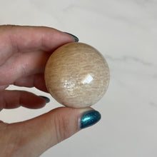 Load image into Gallery viewer, Peach Moonstone Sphere Small
