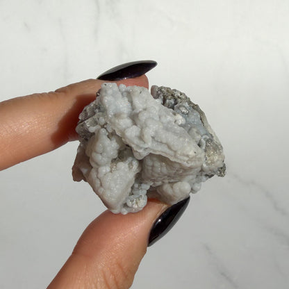 Botryoidal Chalcedony covered Danburite Cluster 03