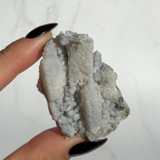 Botryoidal Chalcedony covered Danburite Cluster 03