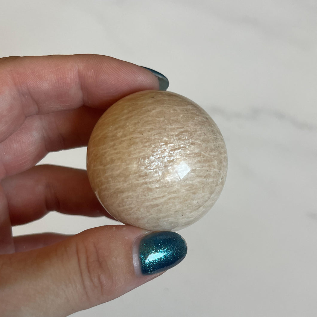 Peach Moonstone Sphere Small