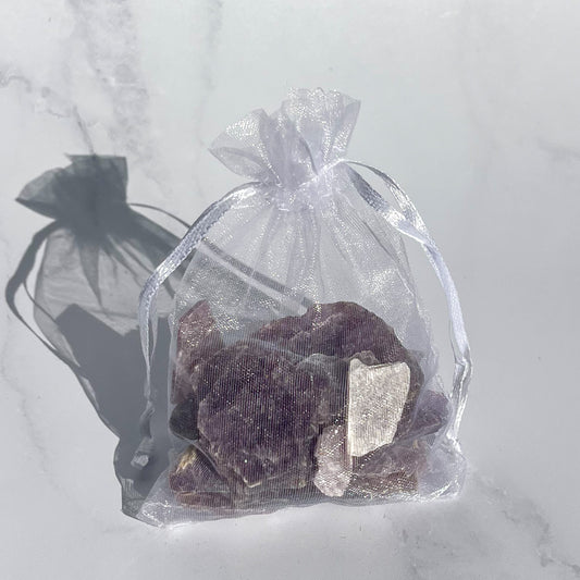 Lepidolite Slice Bags