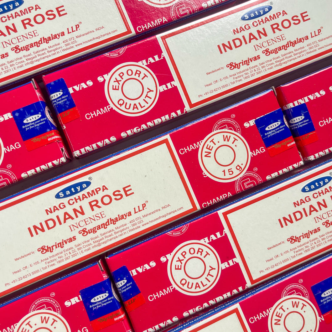 INDIAN ROSE Satya Incense