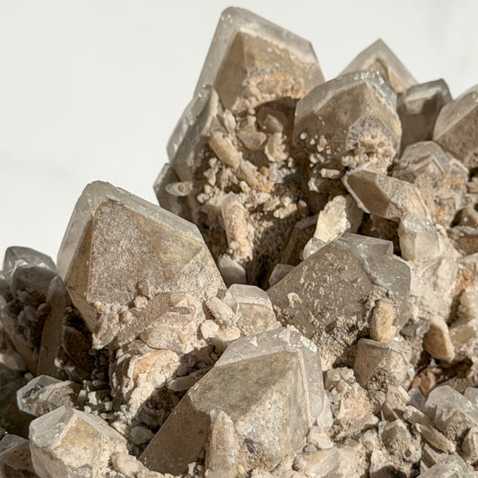 Self Healing Candle Quartz Cluster on Stand