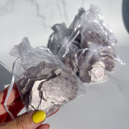 Lepidolite Slice Bags