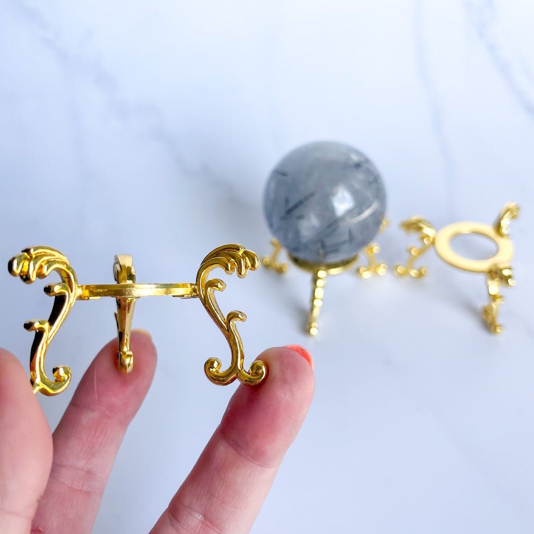 Gold Sphere Stand