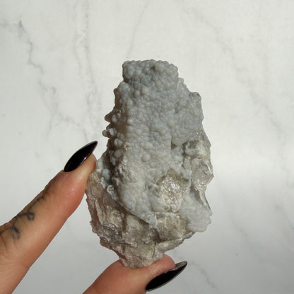 Botryoidal Chalcedony covered Danburite Cluster 05