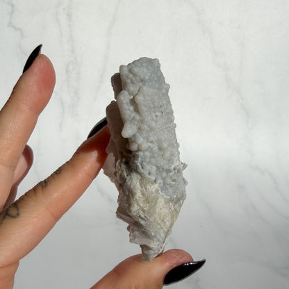 Botryoidal Chalcedony covered Danburite Cluster 05