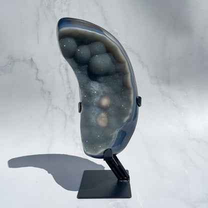 Druzy Agate Statement on Custom Stand