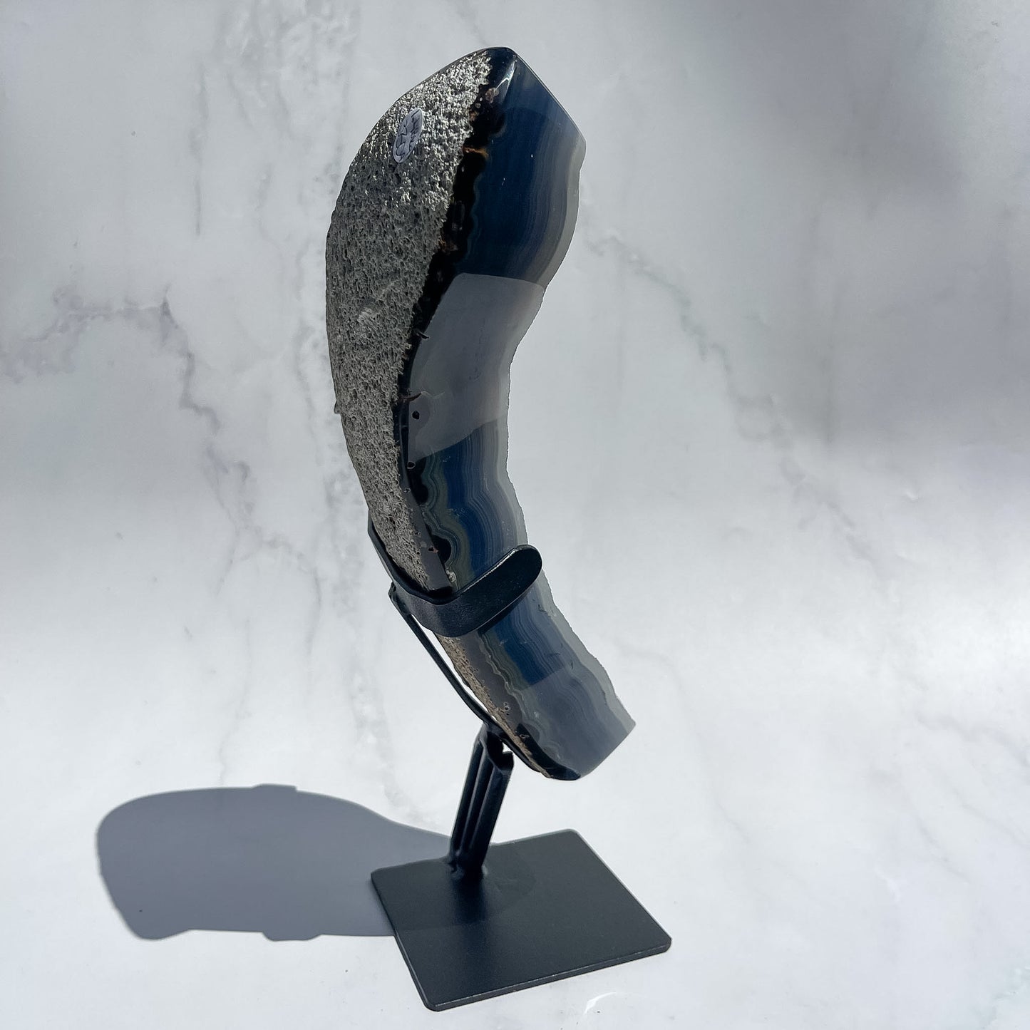 Druzy Agate Statement on Custom Stand