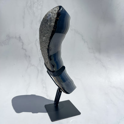 Druzy Agate Statement on Custom Stand