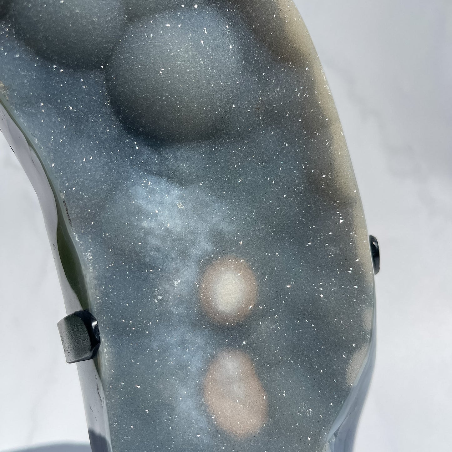 Druzy Agate Statement on Custom Stand