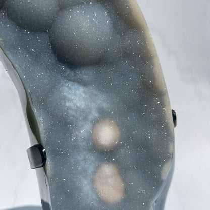 Druzy Agate Statement on Custom Stand