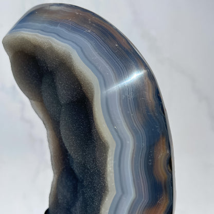 Druzy Agate Statement on Custom Stand