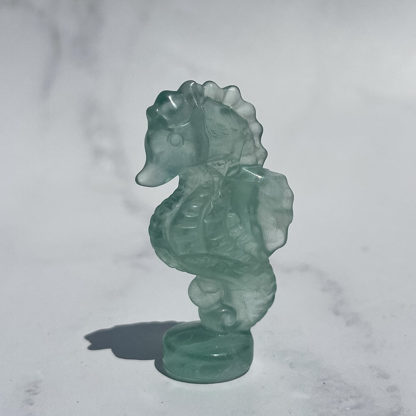 Fluorite Standing Seahorse 03