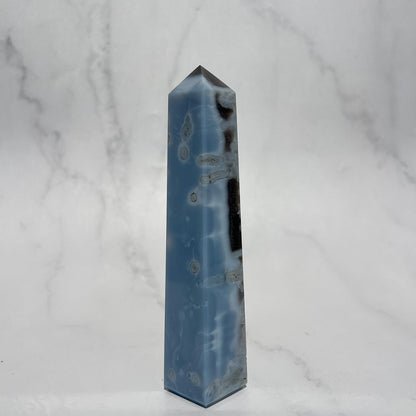 Owyhee Blue Opal x Moss Agate Tower 02