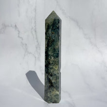 Load image into Gallery viewer, Prehnite &amp; Epidote Tower
