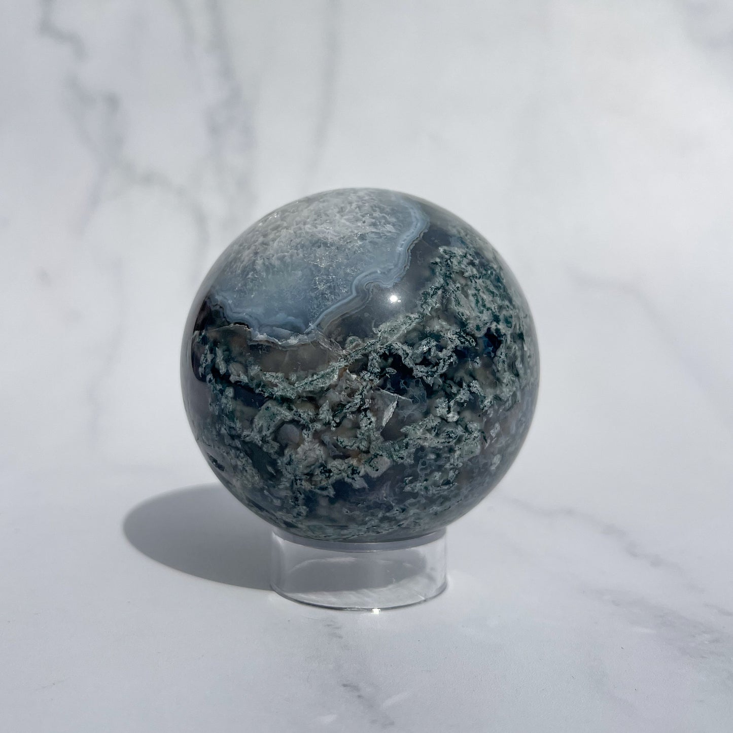 Moss Agate Sphere 07