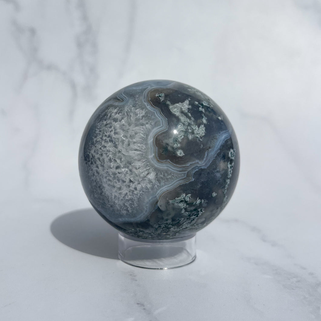 Moss Agate Sphere 07