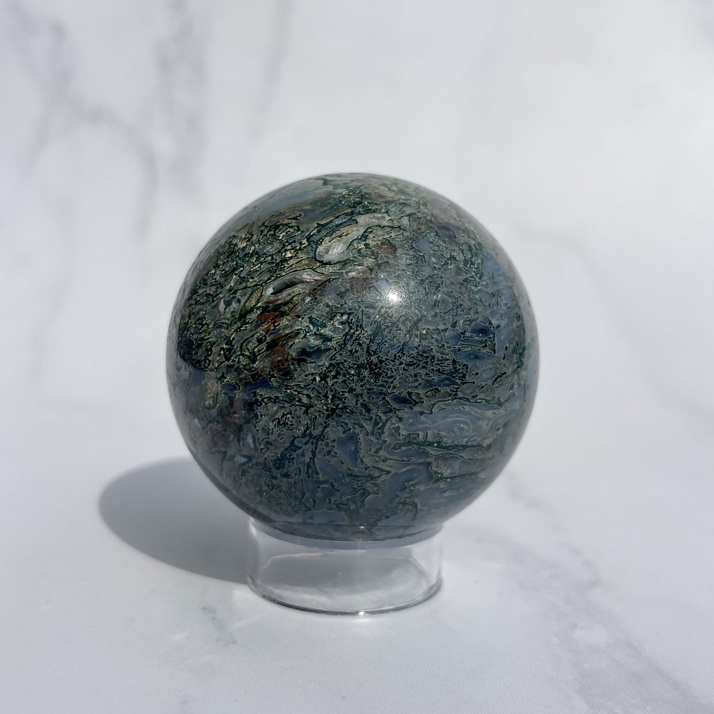 Moss Agate Sphere 05