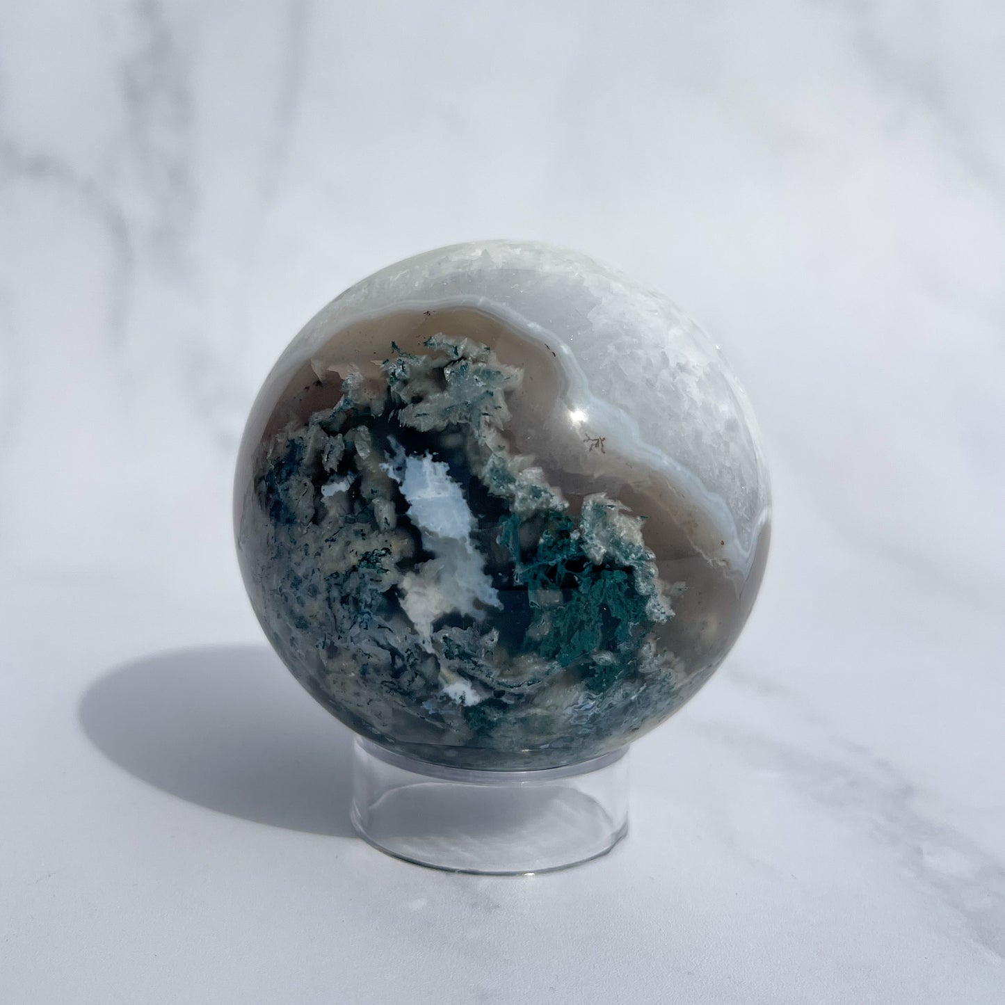 Moss Agate Sphere 03