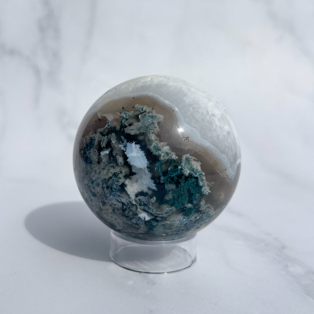Moss Agate Sphere 03
