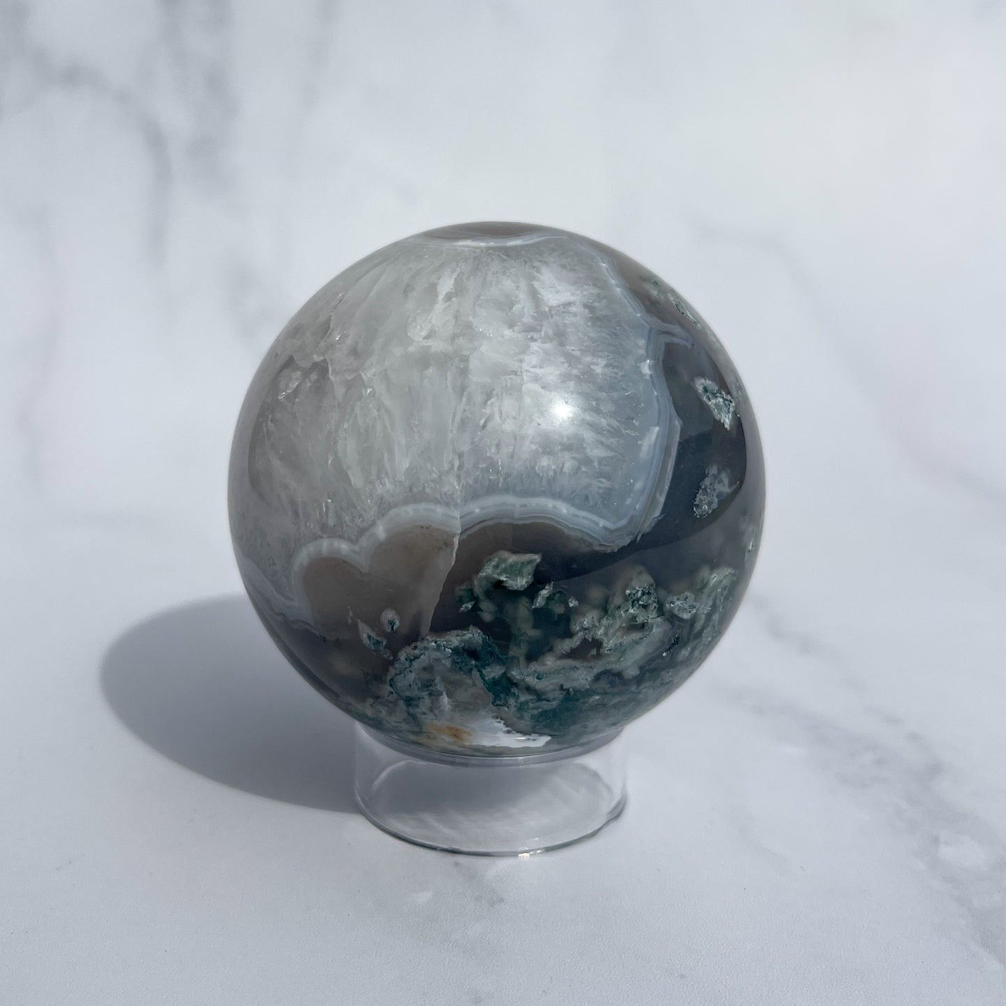 Moss Agate Sphere 03