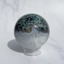 Load image into Gallery viewer, Moss Agate Sphere 01
