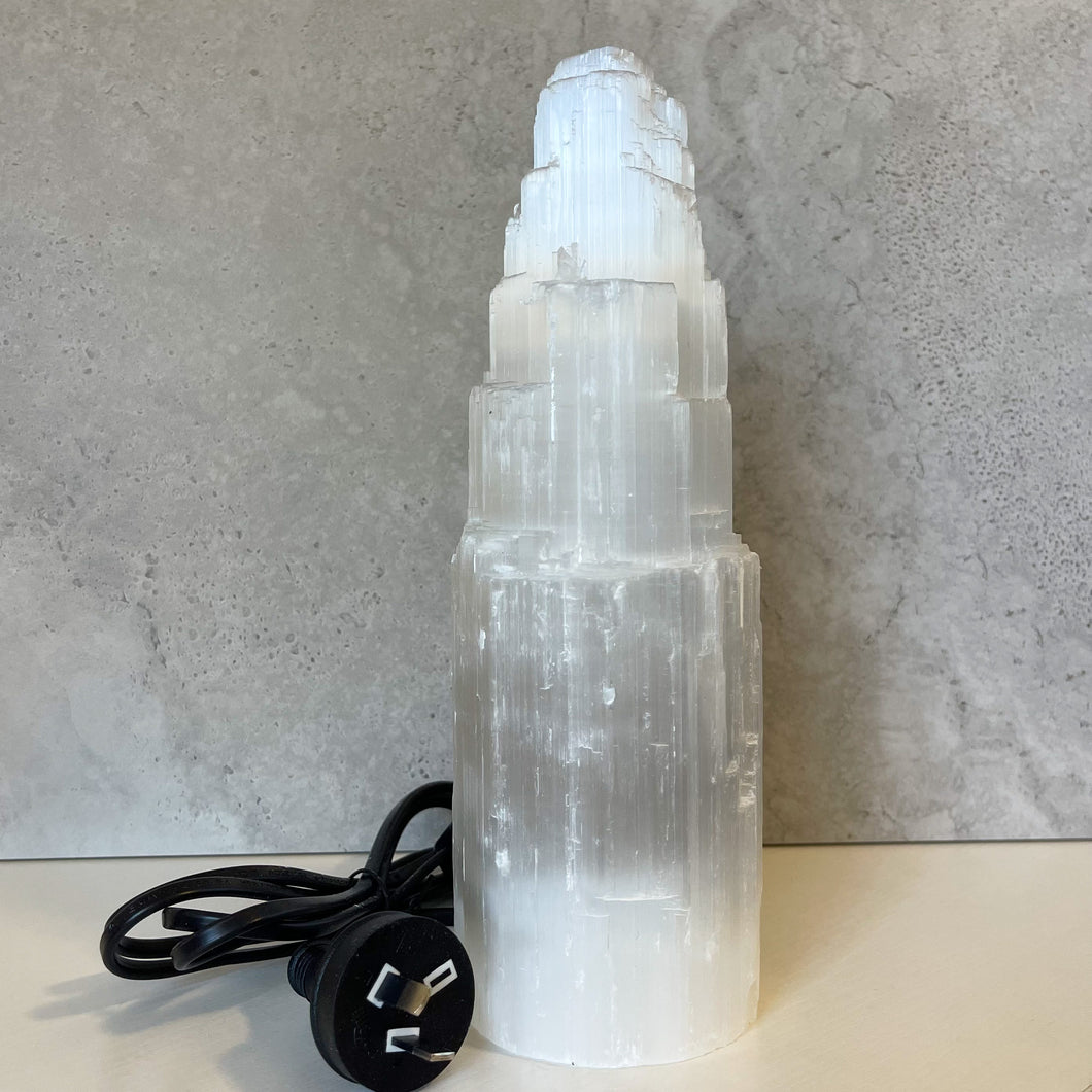 Selenite Lamp - Large