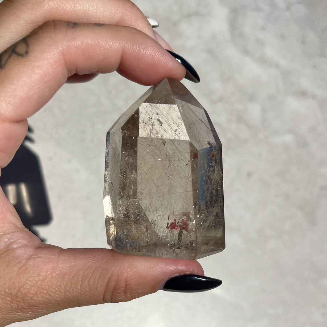 Rutile Quartz Tower with Inner Child Crystal