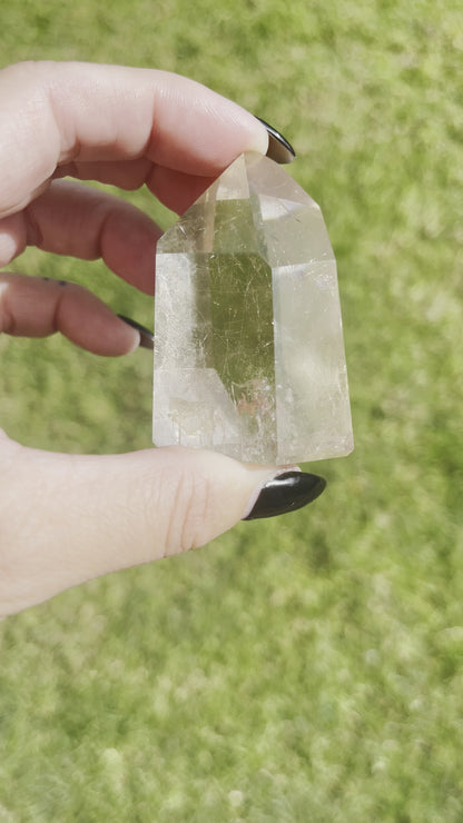 Rutile Quartz Tower with Inner Child Crystal